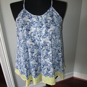 NWOT CLEO KAI Floral Tank Top - Size Medium